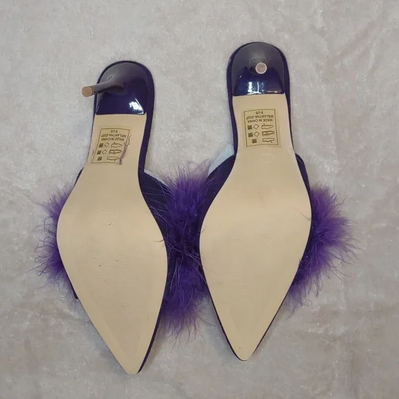 👣MELANTHA🩵 Feather Mules - Picture 8 of 16